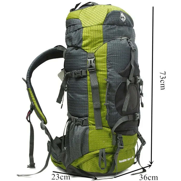 Jungle King новые сумки для альпинизма 50+ 5L Большой Вместительный рюкзак с качественной системой с непромокаемым чехлом кг