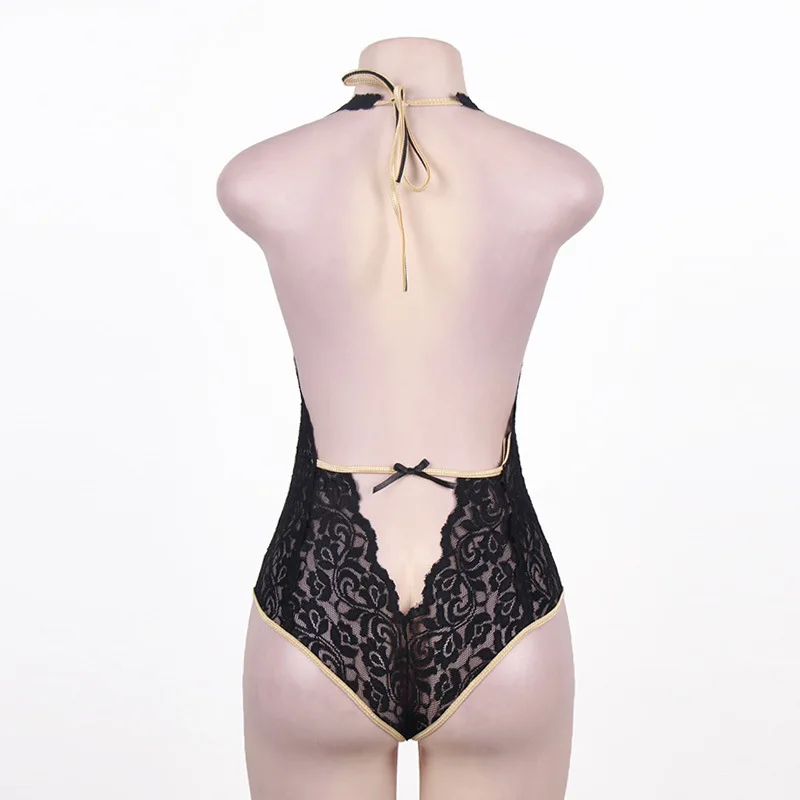 OY62 Мода 2017 женское сексуальное нижнее белье кружевное ночное Глубокий v-образный