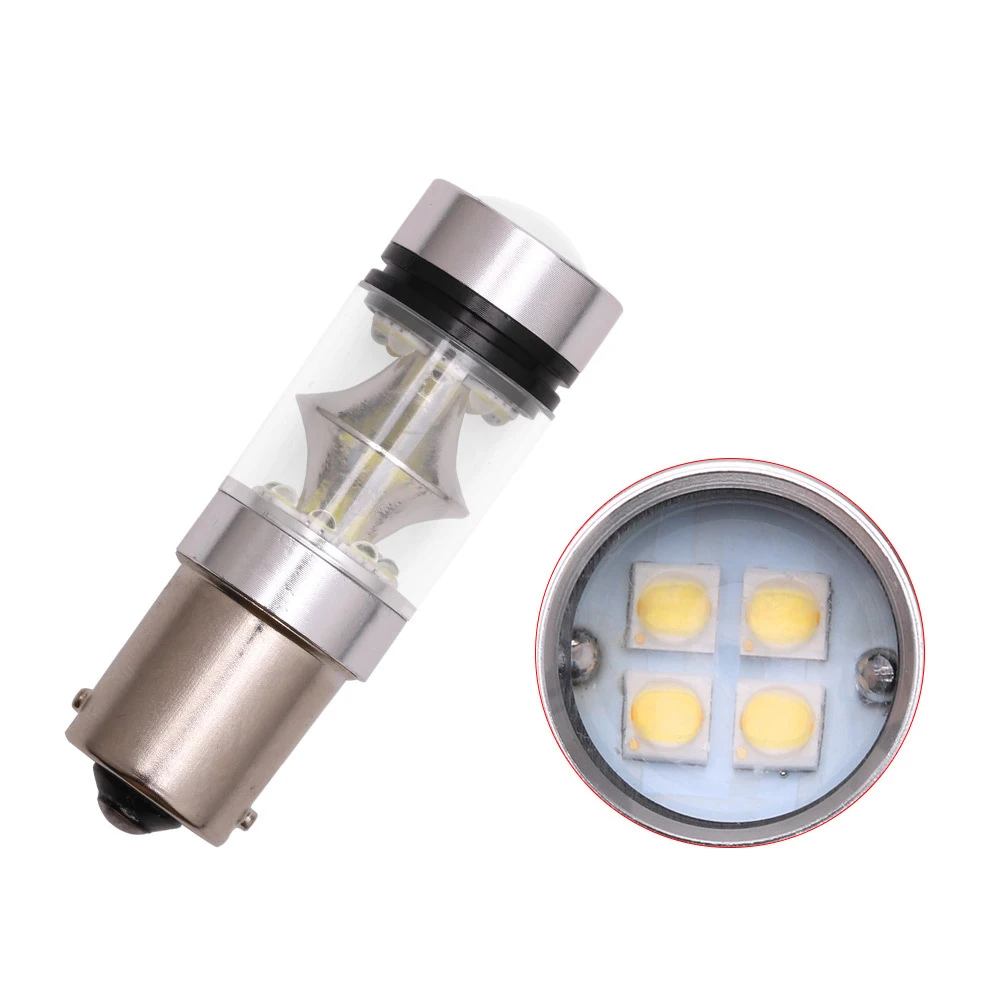 Супер яркая 2 шт. 1156 2828 SMD Светодиодная лампа 100 Вт Автомобильная DRL