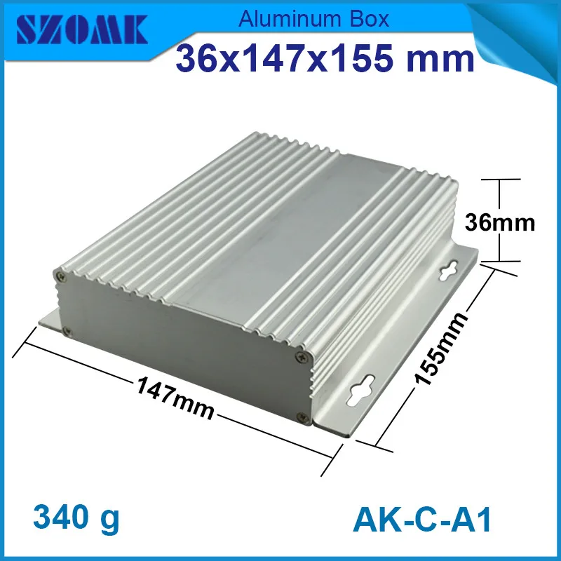 1 шт. алюминиевый корпус для электроники Серебряный распределительный ящик