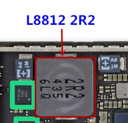 5 шт. L8812 2R2 2.2UH-20%-9A-35MOHM катушка подсветки для IPAD 6 AIR 2 | Электронные компоненты и