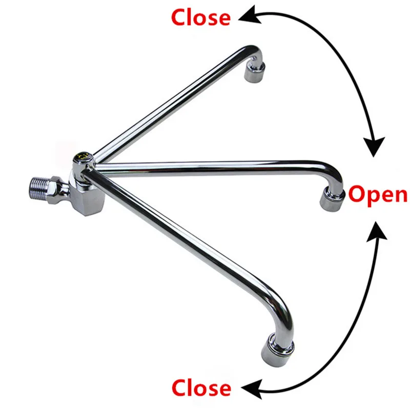 Бесплатная доставка Полуавтоматический кухонный кран с длинным ртом для