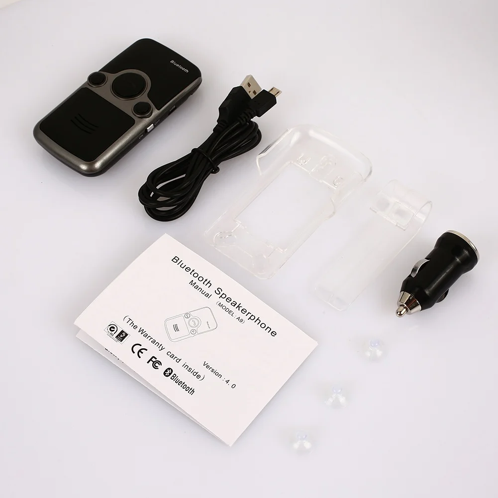 HEVXM Hands Free Bluetooth Car Kit Solar Two Phone Connected The Automatic Answer Powered Wireless Speaker | Автомобили и