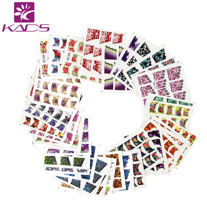 KADS Новая Тенденция 50 шт./компл. Ногтей Передача Переводные Картинки Шарм