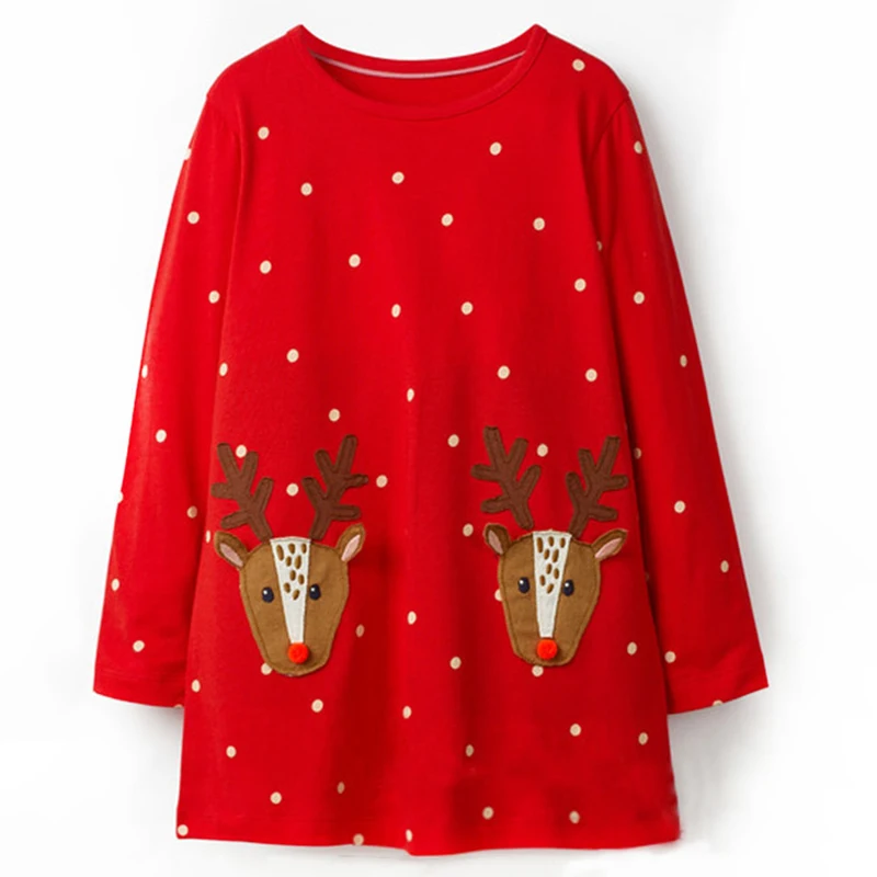 Платье Bear Leader для девочек весеннее платье с длинным рукавом и принтом От 2 до 7 лет