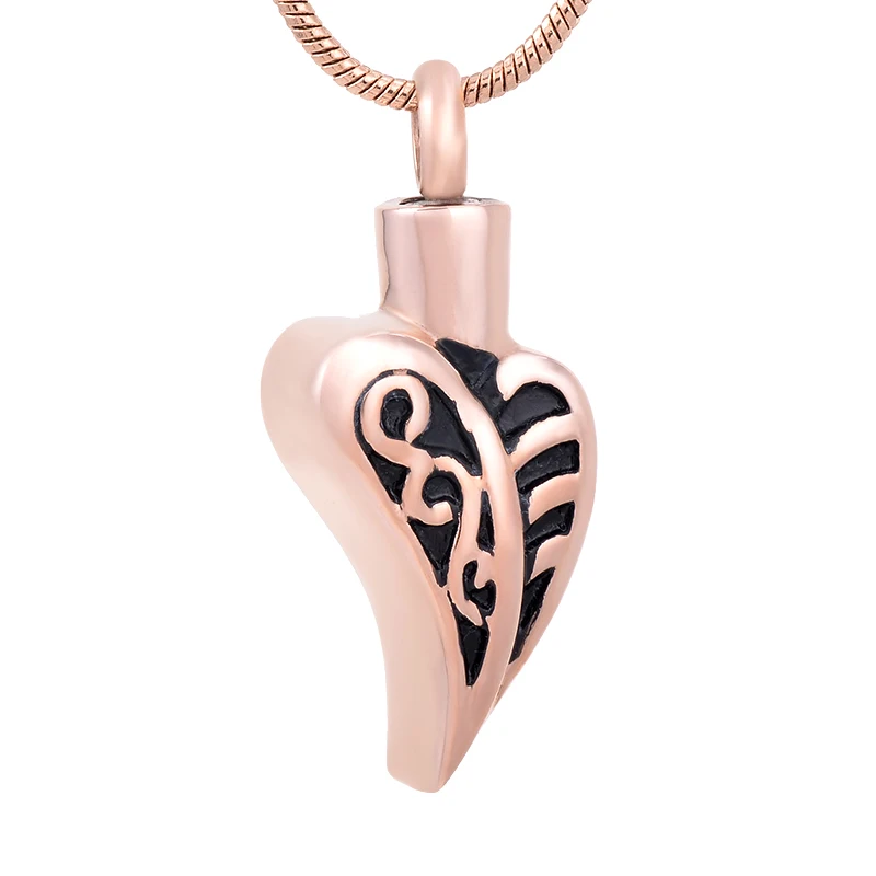 

IJD9750 Teardrop Leaf Cremation Lockets For Ashes - 316L Stainless Steel Memorial Urn Jewelry Keepsake Necklace For Women&Men