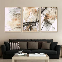 nordic canvas artwork abstract line decorative painting for living room modular picture modern home wall poster and prints