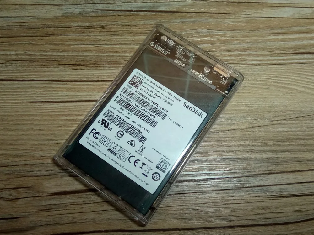 ORICO 2139U3 корпус жесткого диска 2,5 дюймов прозрачный USB3.0 корпус жесткого диска поддержка UASP протокол для 7-9,5 мм HDD