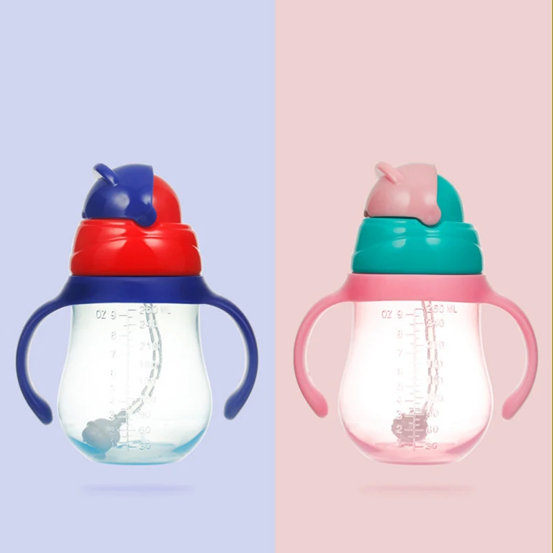 MMBABY 2019 Детская Бутылочка из ПП Милая бутылочка для кормления с рисунком молока