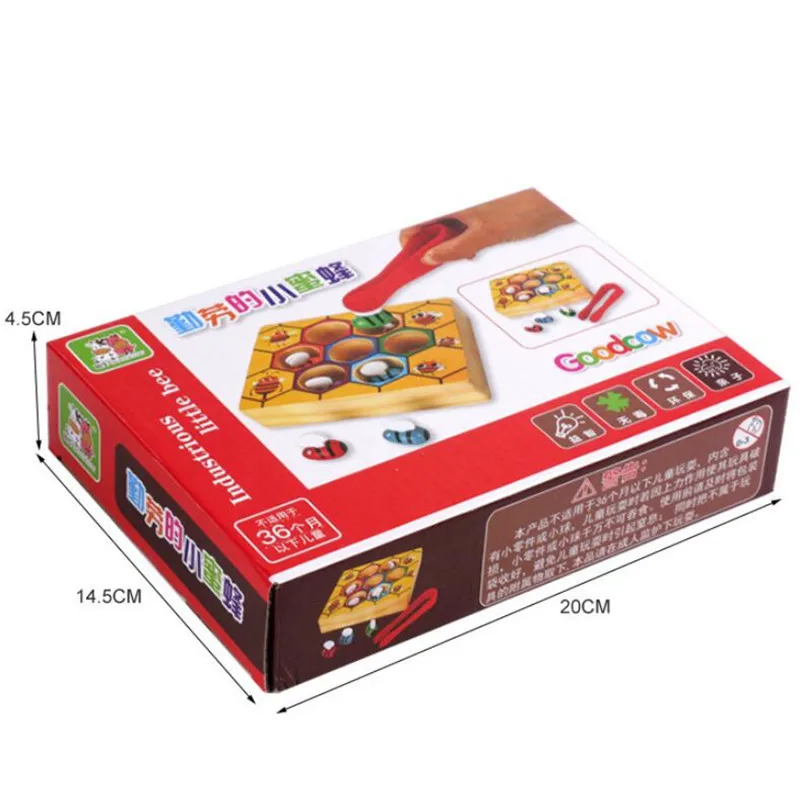 Деревянные Обучающие игрушки Монтессори улей пчел для детей клипсы|Монтессори| |