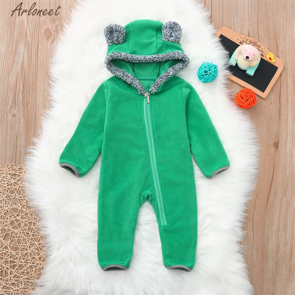 ARLONEET/одежда милый зеленый комбинезон с молнией для девочек и мальчиков 1 предмет