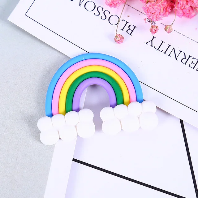 6 DIY амулеты для слизи Радуга конфеты полимер шарик наполнитель клейкие аксессуары игрушки глиняные моделирование LiZun комплект слизи амулеты подарок - Цвет: 6