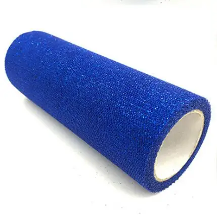 Deep royal blue 15 см, 10 ярдов, блестящая фатиновая юбка-пачка из органзы с блестками, вечерние юбки-пачки, аксессуары для свадьбы, дня рождения - Цвет: Deep royal blue