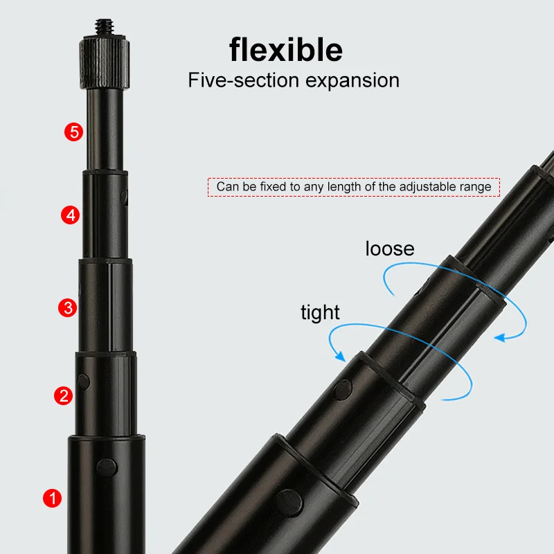 Ручная селфи палка и ручка монопод с винтом 1/4 для параномичной камеры Insta360