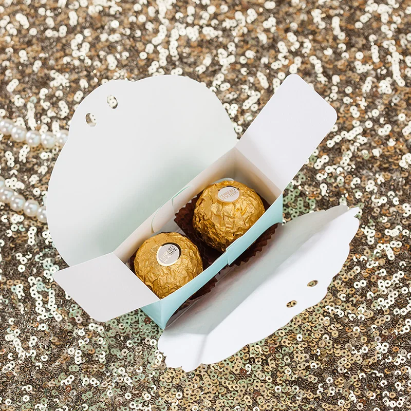 Новый голубой цветок бумажная ленты для свадебного украшения кружева помолвка