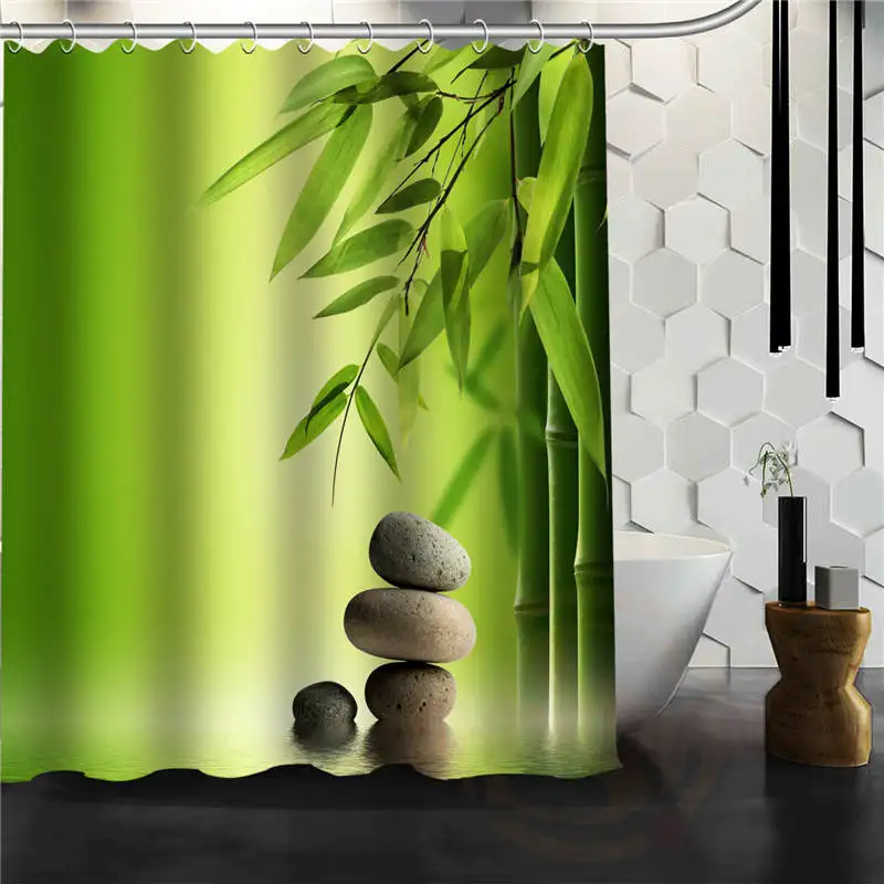 Изготовленный на заказ красивый бамбук бамбуковый лес ванная комната занавеска