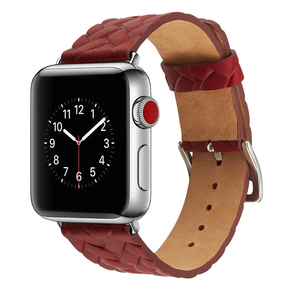 Кожаные Ремешки для наручных часов для Apple Watch Series 5 4 3 2 1, ремешок с пряжкой для iWatch 38, 40, 42, 44 мм, аксессуары для браслетов