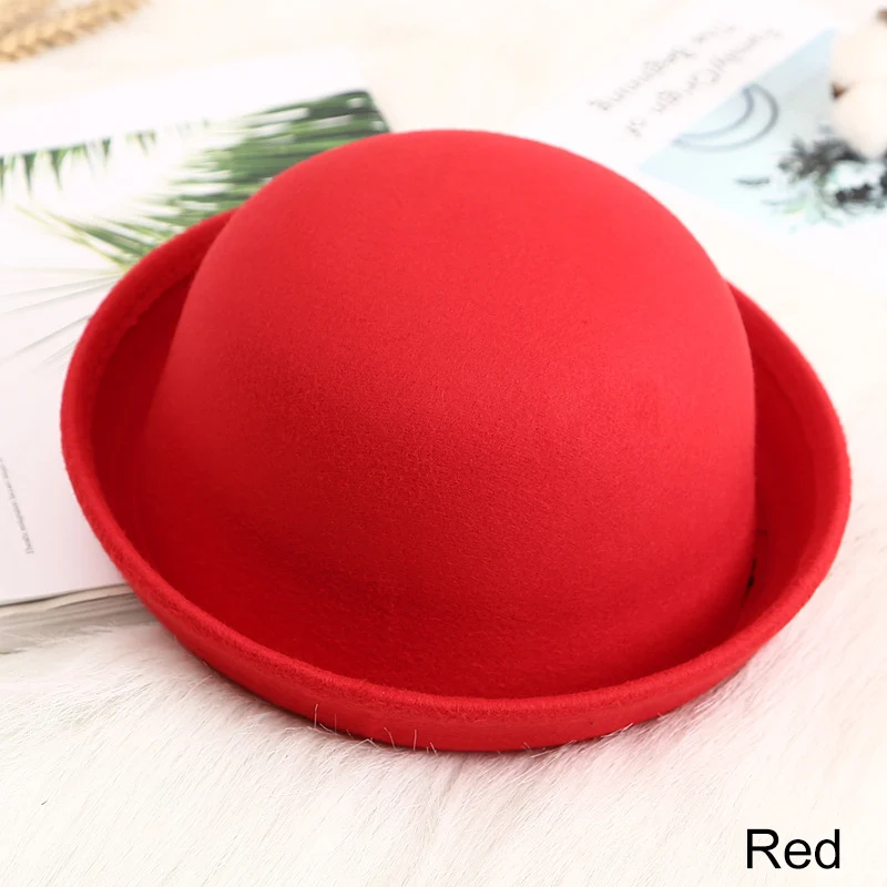 Red REAKIDS/Детская кепка-ведро для мальчиков и девочек; летняя шапка для маленьких девочек; модная солнцезащитная Кепка для маленьких девочек; детская Шерстяная кепка - Цвет: Red