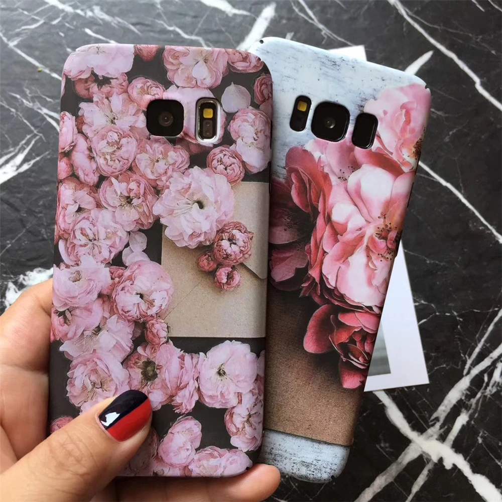 Модные женские модели разноцветный 3D цветок чехол для samsung Galaxy S7 S7Edge S8 S8Plus