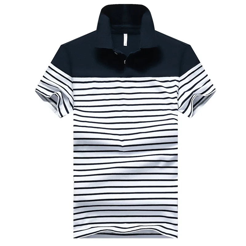 Male New Polo Shirt Striped Short Sleeve Fashion Brand Summer Clothes Slim Fit Men Shirts Casual Camisa Homme | Мужская одежда