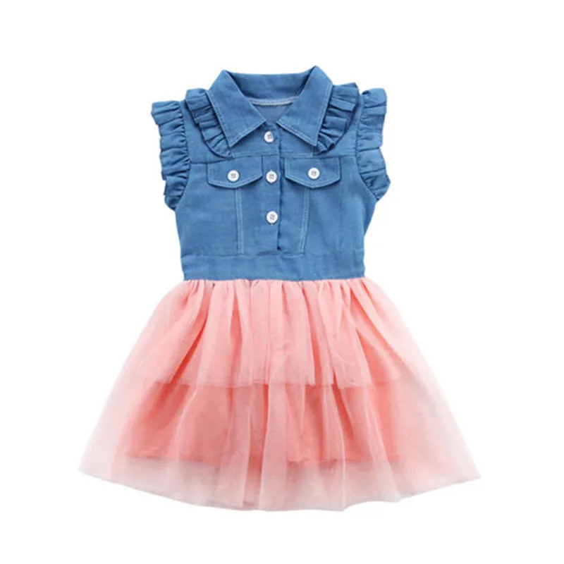 Платье-пачка из тюля для маленьких девочек летнее платье-пачка платье От 2 до 7 лет
