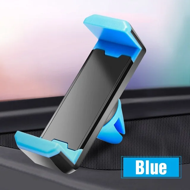 Blue Автомобильная Подставка для телефона с креплением на вентиляционное отверстие 360 для iPhone Xs X Xiaomi samsung поддержка 4-6 дюймов Универсальный автомобильный держатель - Цвет: Blue