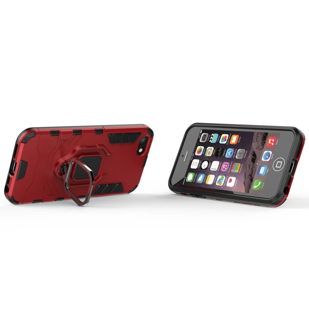 For Apple iPhone 6 6S 4.7&quot phone Case Stand Holder TPU&ampPC Hard Silicone Dual Armor Cover for iPhone6 iPhone6S protector |