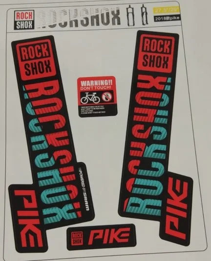 ROCK SHOX Щука MTB вилка наклейка для горного велосипеда передняя вилка наклейка