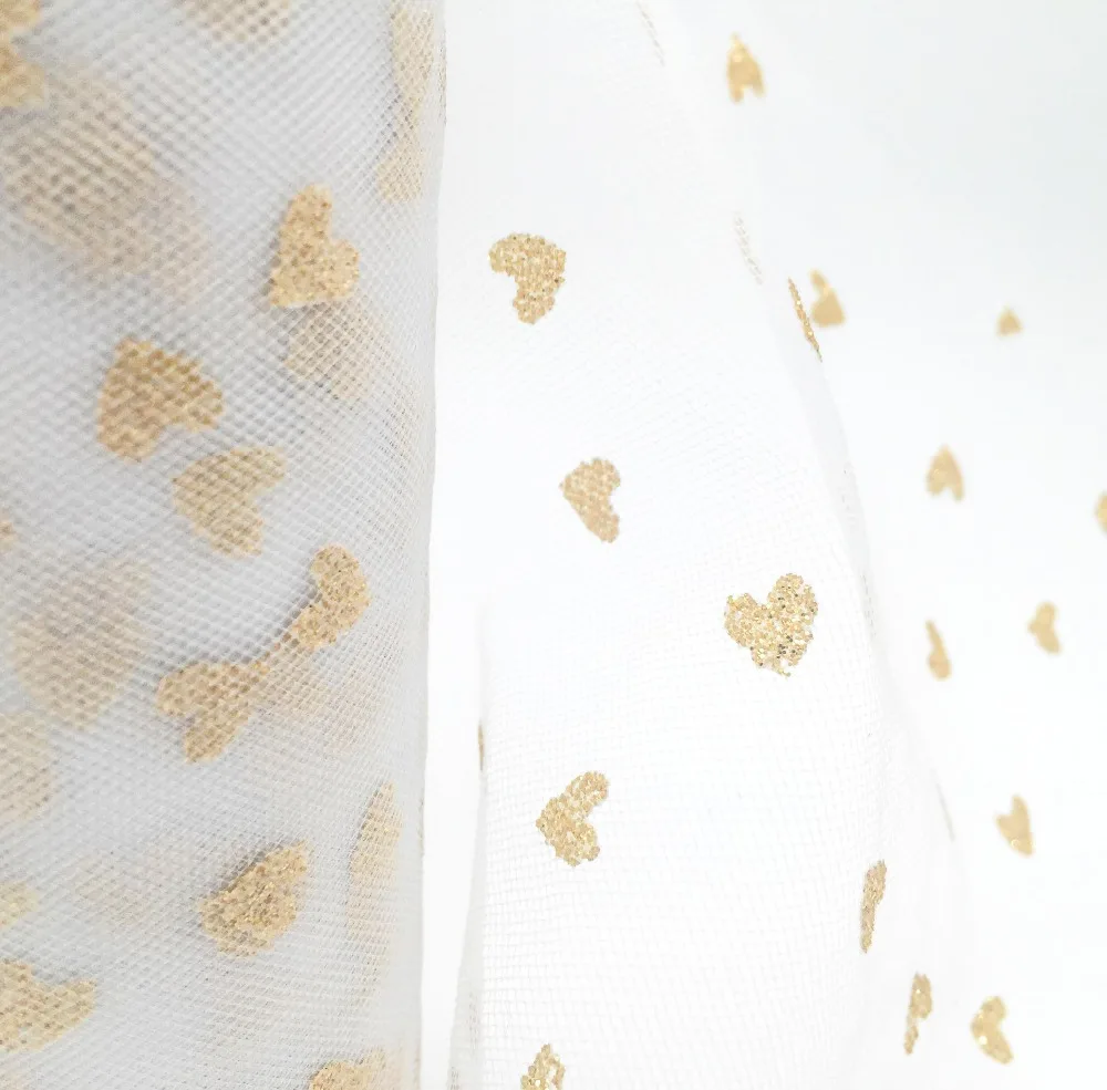 Tulle Fabric Spool/Roll Sparkling Heart handmade tutu Skirt Party Wedding Decoration(6 inch*10yard) | Дом и сад