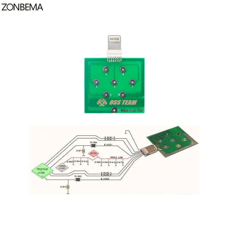 ZONBEMA 50 шт./лот профессиональная зарядная док станция гибкий тестовый ремонтный