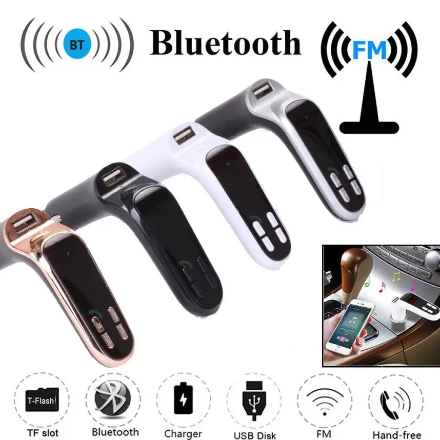 Новое поступление G7 автомобильный fm-передатчик Bluetooth Hands-free lcd MP3-плеер Радио адаптер комплект зарядное устройство dec6