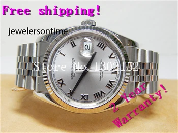 Men's Stainless Steel Datejust. Silver Rhodium Roman. Jubilee. 116234 | Наручные часы