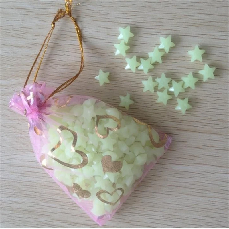 180 шт. звезды светится в темноте светящийся флуоресцентный пластик милое