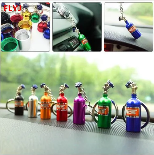 Металлический брелок для автомобиля ключей NOS турбо нитрген бутылка стайлинга автомобиля|Кольца ключей| |