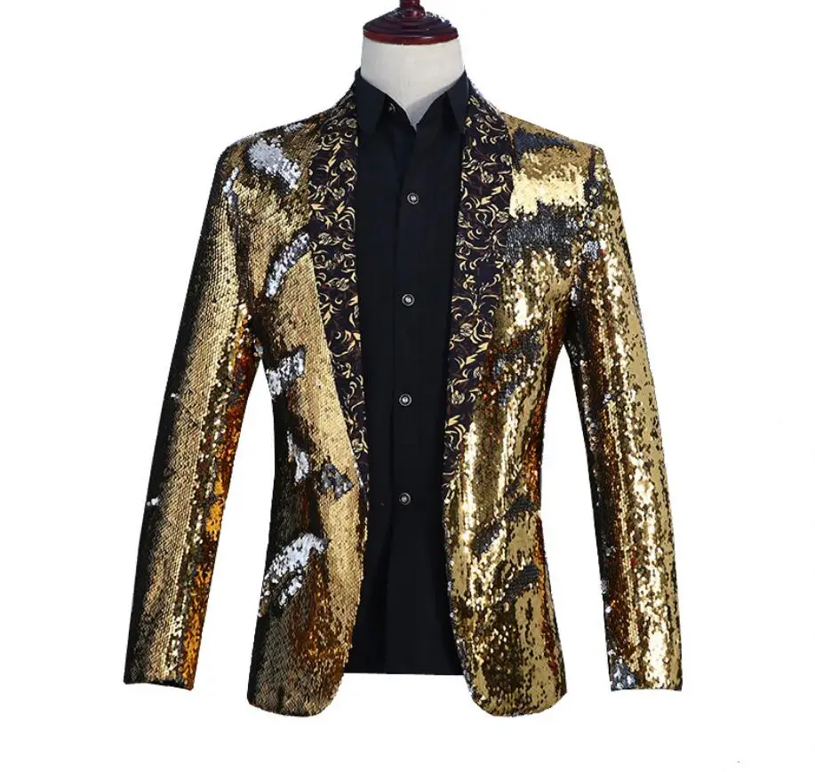 Новинка 2019 мужской костюм с блестками певицы для сцены ночного клуба бара DJ