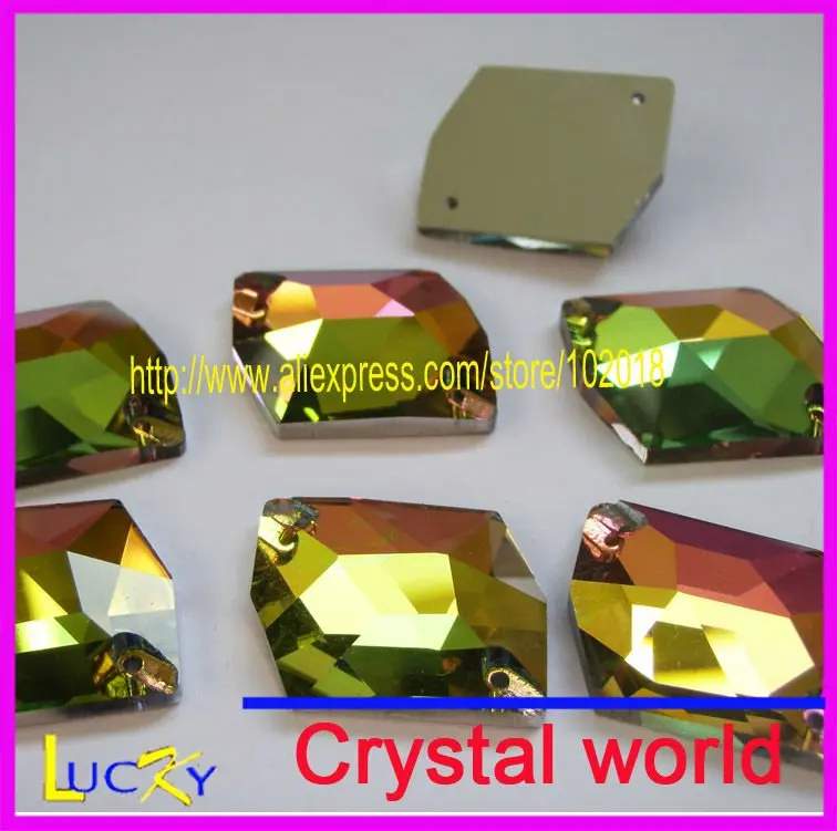 Бесплатная доставка 3070 высокое качество 16*20 мм пришить Кристалл на горный