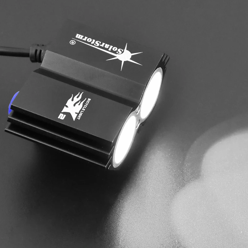 SolarStorm 5000 люмен 2x XML U2 LED SolarStorm велосипедная передняя фара для велосипеда(без батареи