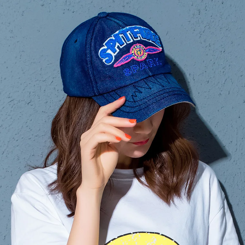 Новый Для женщин Винтаж вышитые ковбой Бейсбол шляпа мода на открытом воздухе