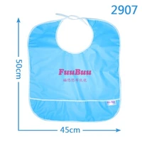 free shipping fuubuu2907 yellow 5pcs adult mealpocket bibwaterproof clothing
