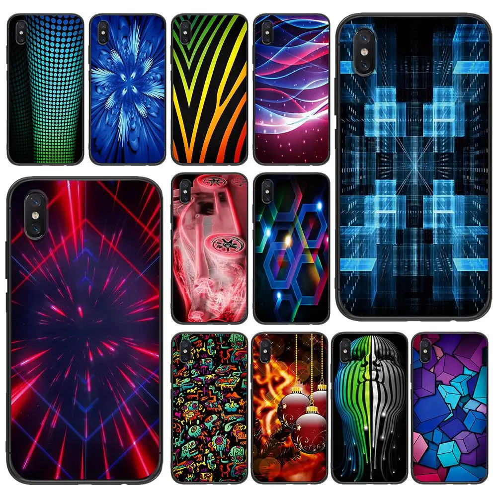 Abstract Techno Мягкий ТПУ для Xiaomi Redmi Mi6 8 9 A1 A2 F1 Plus чехол 5/5 M8 Lite силиконовый задней панели