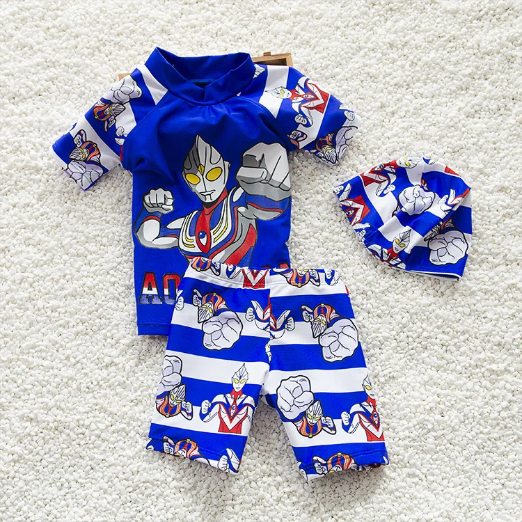 2019 детский купальник для мальчиков купальный костюм Пляжное платье из двух