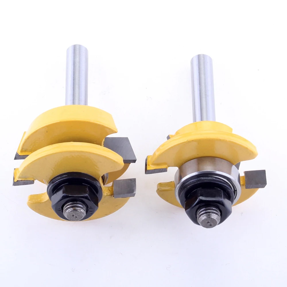 Набор концевых фрез комплект из 2 насадок 8 мм шейкер резак для деревообработки |