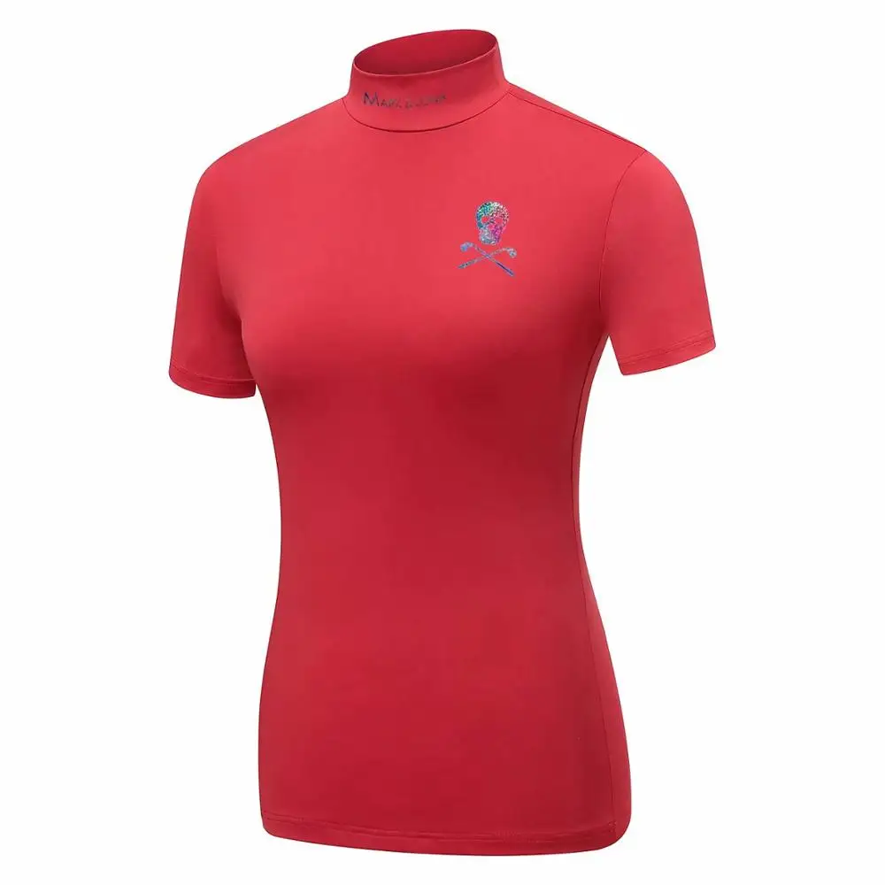 Женская летняя метка с черепом LONA Golf тренировочные футболки круглым вырезом