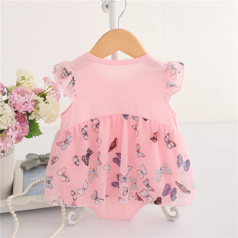 Новинка 2017 года милое платье для новорожденных девочек летнее кружевное