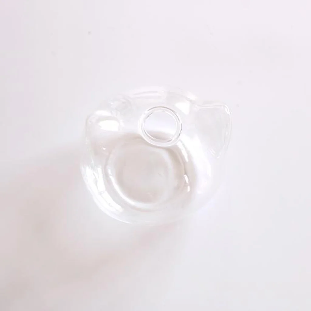 Стеклянная ваза в форме кошки гидропонная Цветочная для растений Террариум