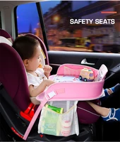 dropshipping baby car seat tray stroller kids toy food water holder desk children portable table for car waterproof child table