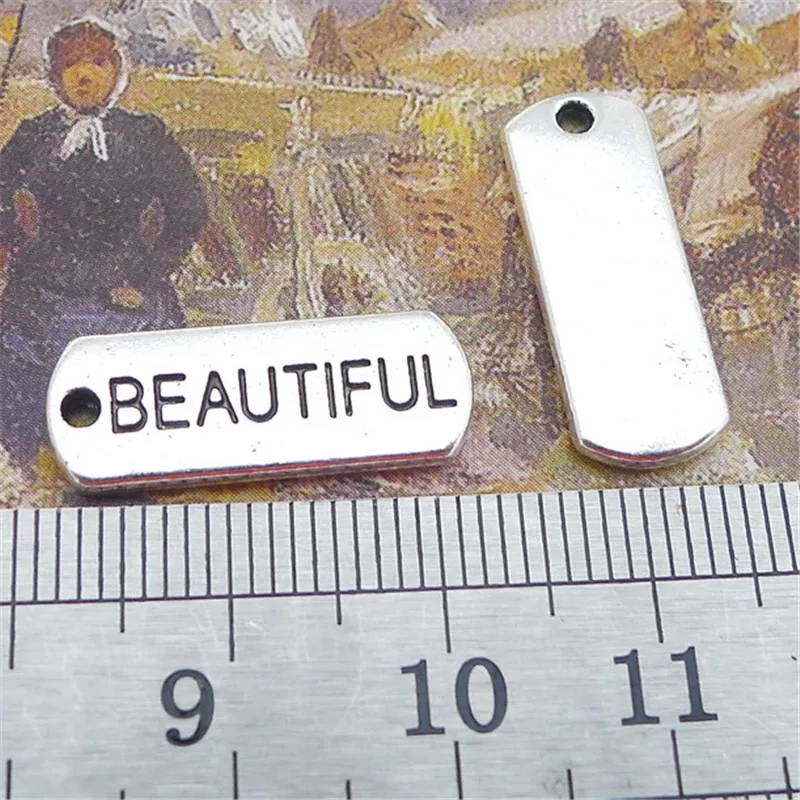 30 шт. прямоугольные подвески 21 х8 мм 1 8 г|pendant diy|charm antique silvercharms |