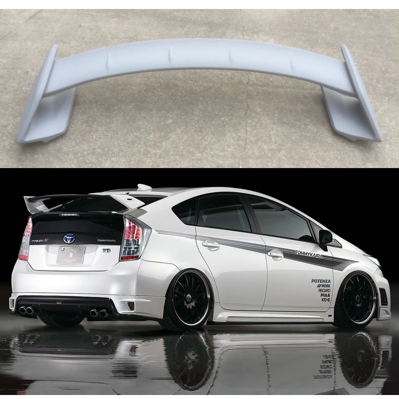 Car Styling ABS Plastic Material Unpainted Color Rear Trunk Boot Wing Lip Roof Spoiler For Toyota Prius 2009-2014 | Автомобили и