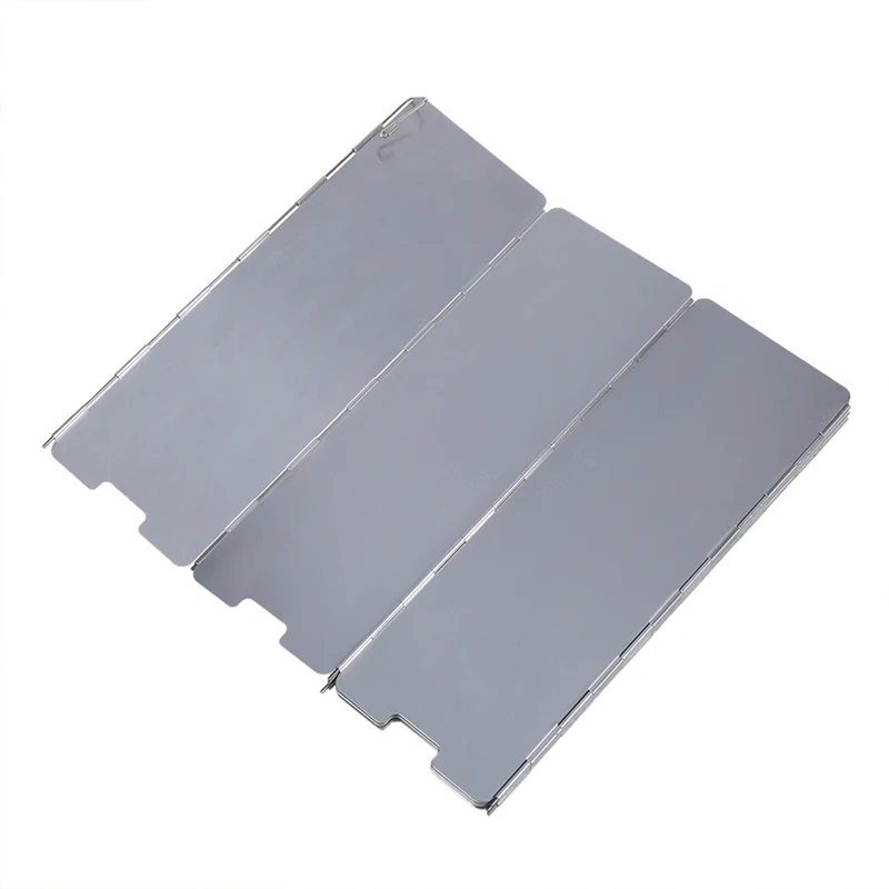 10 пластины складной кемпинг Плита газовая плита ветрового стекла Экран на