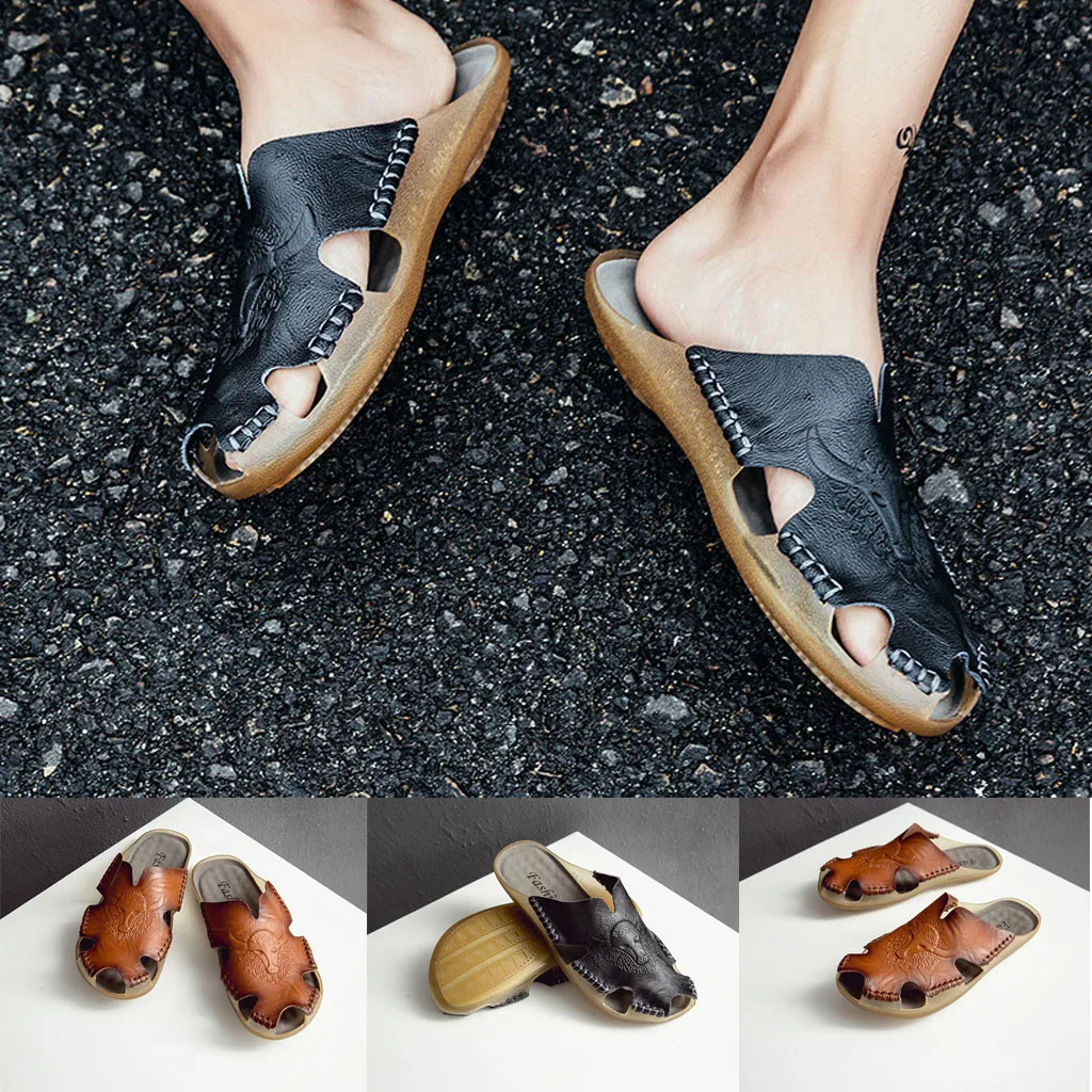 Горячая Распродажа новая модная летняя мужская пляжная обувь в английском стиле